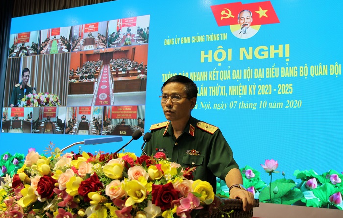 Đảng ủy Binh chủng Thông tin thông báo nhanh kết quả Đại hội đại biểu Đảng bộ Quân đội lần thứ XI